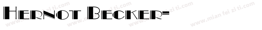 Hernot Becker字体转换